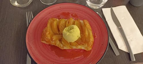 Tarte tatin & glace vanille